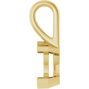 14K Yellow Gold 8x6 mm Pear Charm/Pendant Mounting – image 6