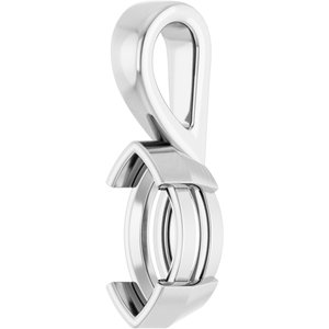 14K X1 White Gold 10x5 mm Marquise Charm/Pendant Mounting – image 4