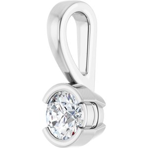 Continuum Sterling Silver 4.1 mm Round Charm/Pendant Mounting – image 3