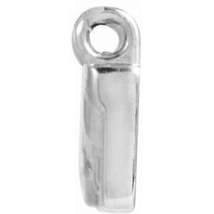 18K White Gold 1.2 mm Round Accented Creation of Adam Necklace Center