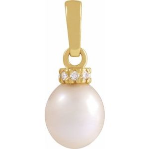 Accented Pearl Pendant