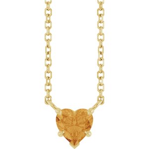 Heart Solitaire Necklace