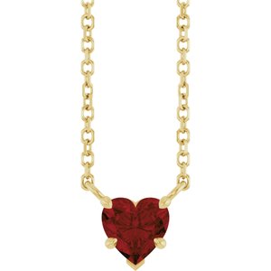 Heart Solitaire Necklace