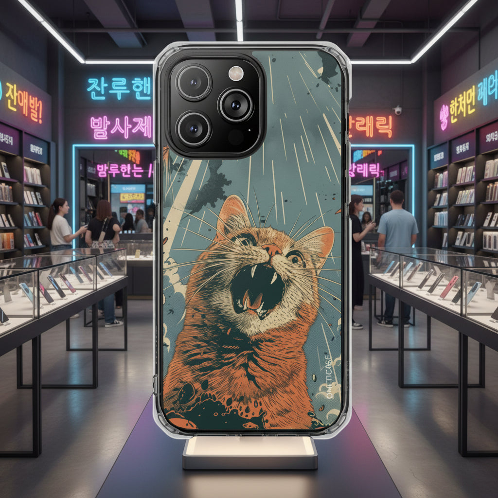 Retro Cat Magnetic Clear Case for iPhone Series