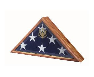 Flag Box, Flag Display Cases finished back panel, Wall mountable