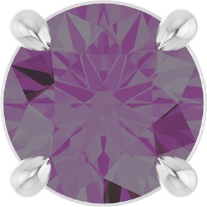 Platinum 5.5 mm Lab-Grown Alexandrite Pendant