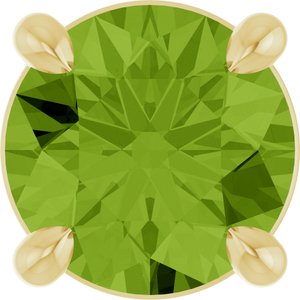 14K Yellow Gold 5.5 mm Natural Peridot Pendant