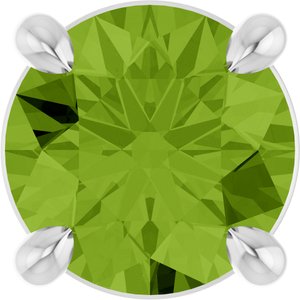 Sterling Silver 5.5 mm Natural Peridot Pendant
