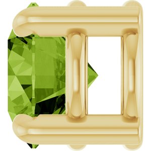 14K Yellow Gold 5.5 mm Natural Peridot Pendant