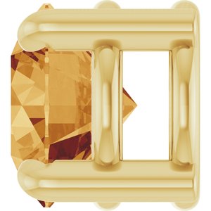 14K Yellow Gold 5.5 mm Natural Citrine Pendant