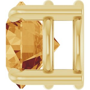 14K Yellow Gold 7 mm Natural Citrine Pendant