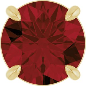 14K Yellow Gold 8 mm Natural Mozambique Garnet Pendant