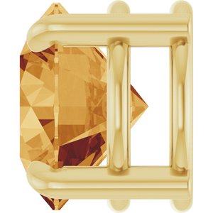 14K Yellow Gold 8 mm Natural Citrine Pendant