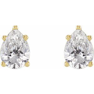 14K Yellow Gold 1 1/2 CTW Lab-Grown Diamond Stud Earrings – image 2