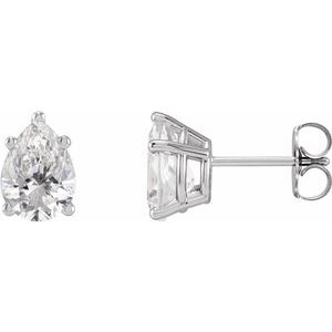 14K Yellow Gold 1 1/2 CTW Lab-Grown Diamond Stud Earrings – image 3