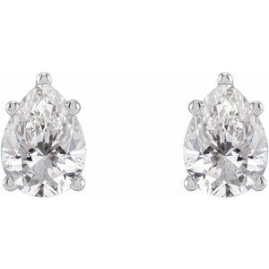 Sterling Silver 1 1/2 CTW Lab-Grown Diamond Stud Earrings – image 2