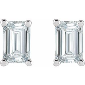 Sterling Silver 1 CTW Natural Diamond Earrings – image 2