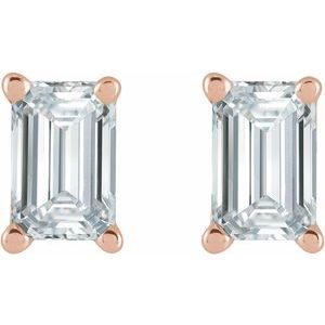 14K Rose Gold 3 1/2 CTW Lab-Grown Diamond Stud Earrings – image 2