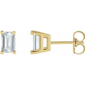 14K Yellow Gold 2 1/2 CTW Lab-Grown Diamond Stud Earrings