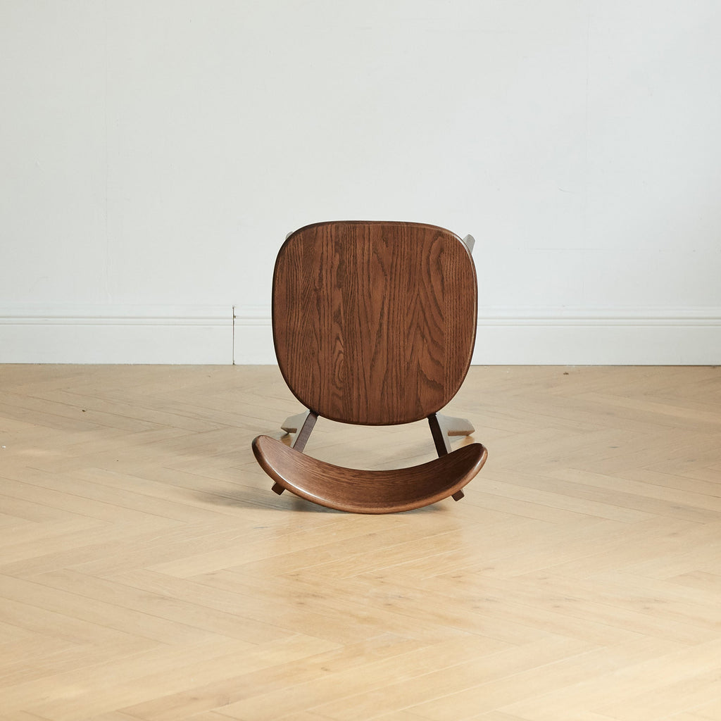 Natural Oak Dining Chair Set of 2 - Solid Wood, Walnut Finish, 46.5 * 54 * 80cm