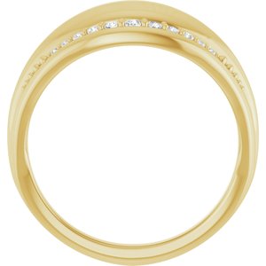 14K Yellow Gold 1/5 CTW Natural Diamond Ring