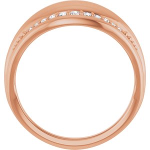 14K Rose Gold 1/5 CTW Natural Diamond Ring