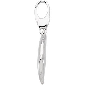 14K White Gold Angelfish Charm/Pendant – image 2