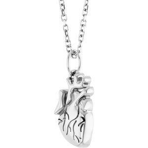 Anatomical Heart Necklace or Pendant