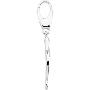 14K White Gold Seahorse Charm/Pendant – image 2