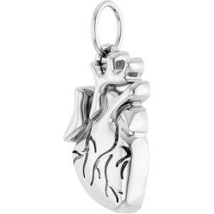 Anatomical Heart Necklace or Pendant