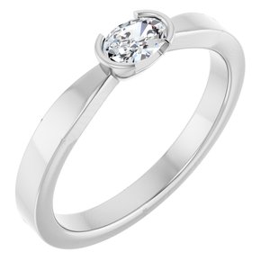 Platinum 1/4 CTW Lab-Grown Diamond Ring
