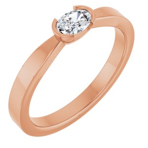 14K Rose Gold 1/4 CTW Lab-Grown Diamond Ring