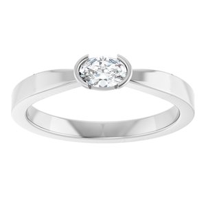 Platinum 1/4 CTW Lab-Grown Diamond Ring