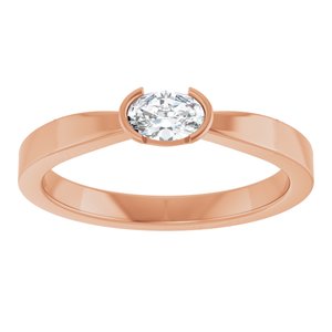 14K Rose Gold 1/4 CTW Lab-Grown Diamond Ring