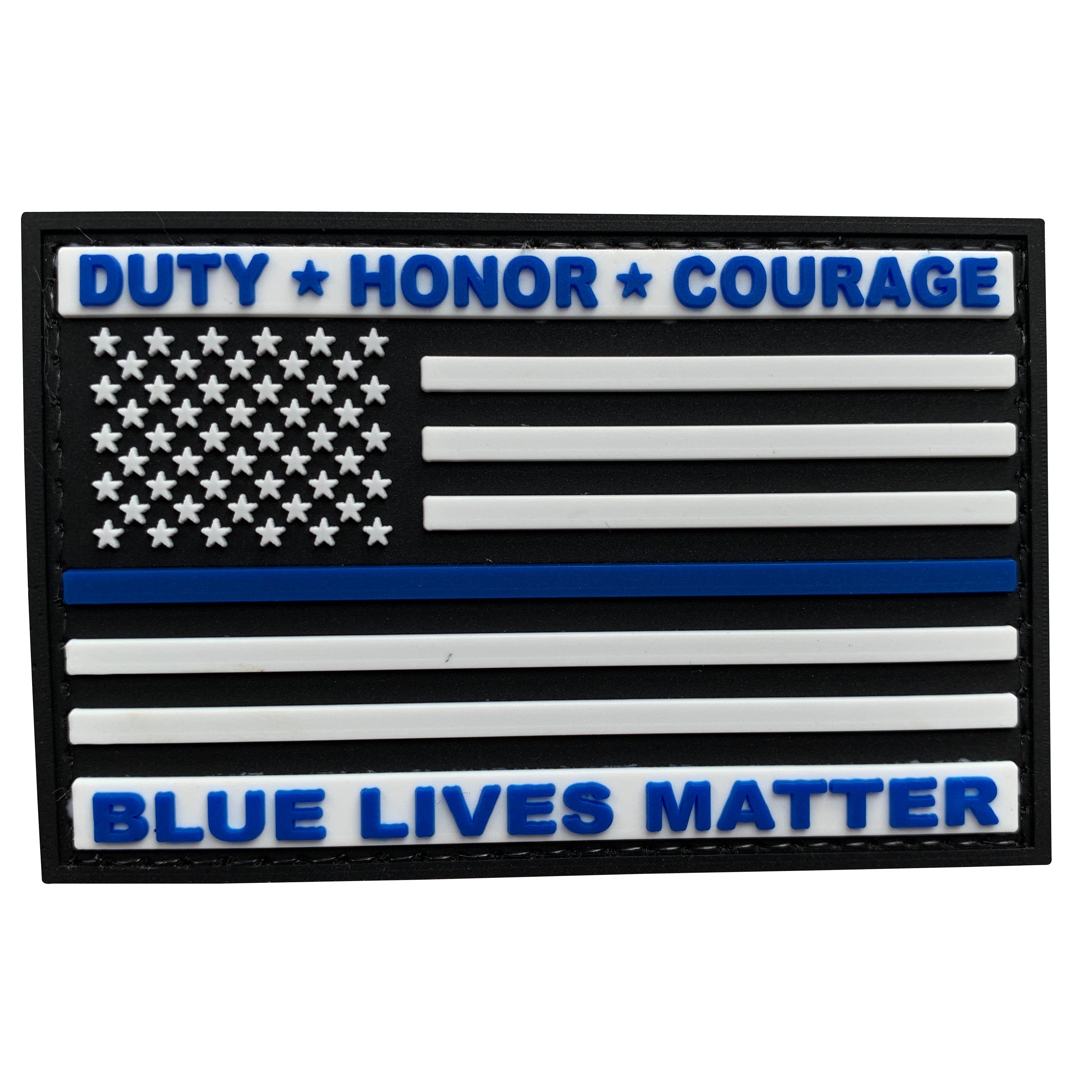 US Flag with Blue Line Blue Lives Matter