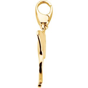 14K Yellow Gold 17 mm Stingray Charm/Pendant – image 2