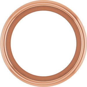 14K Rose Gold 2.75 mm Round Low Bezel Setting