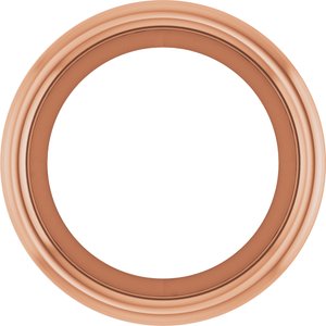 18K Rose Gold 2.25 mm Round Low Bezel Setting