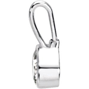 Sterling Silver Imitation Diamond Hook Charm/Pendant – image 2