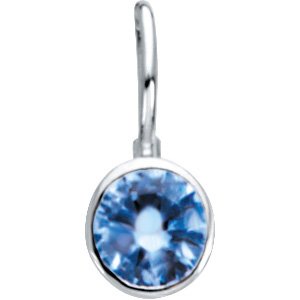 Sterling Silver Imitation Blue Sapphire Hook Charm/Pendant – image 3