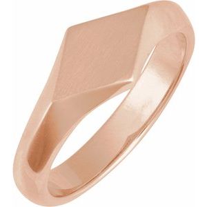 Geometric Signet Ring
