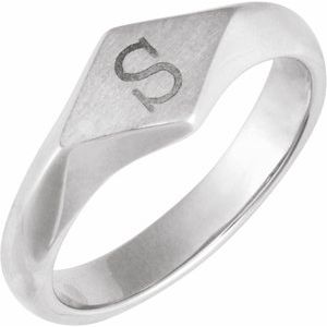 Geometric Signet Ring