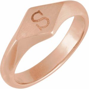 Geometric Signet Ring