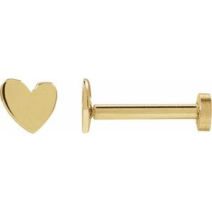 Asymmetric Heart Earrings