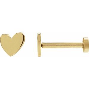 Asymmetric Heart Earrings