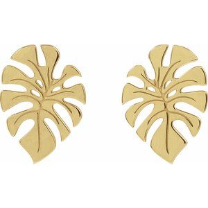 Monstera Leaf Earrings