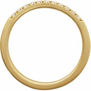 14K Yellow 1/6 CTW Natural Diamond Stackable Ring