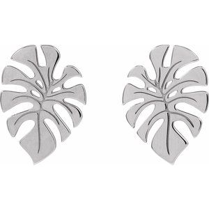 Monstera Leaf Earrings