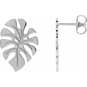 Monstera Leaf Earrings