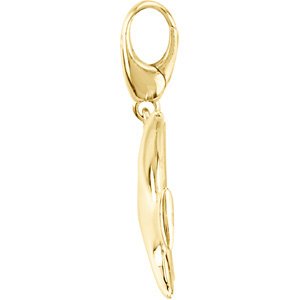 14K Yellow Gold Angelfish Charm/Pendant – image 2